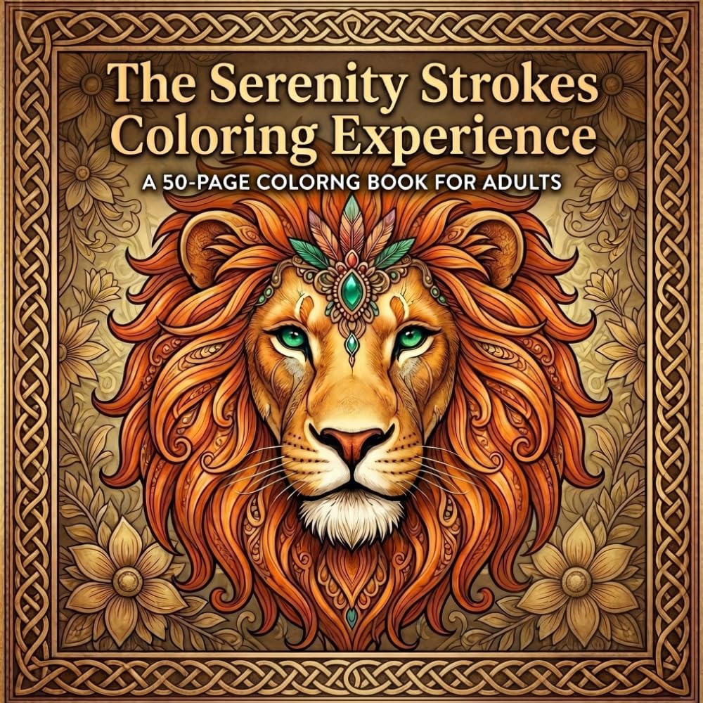 The Serenity Strokes: 50 Intricate Designs for Adult Mindfulness and Stress Relief: A Creative Journey Through Nature, Mandalas, and Whimsical ... & Easy to Intricate Line Art for Relaxation