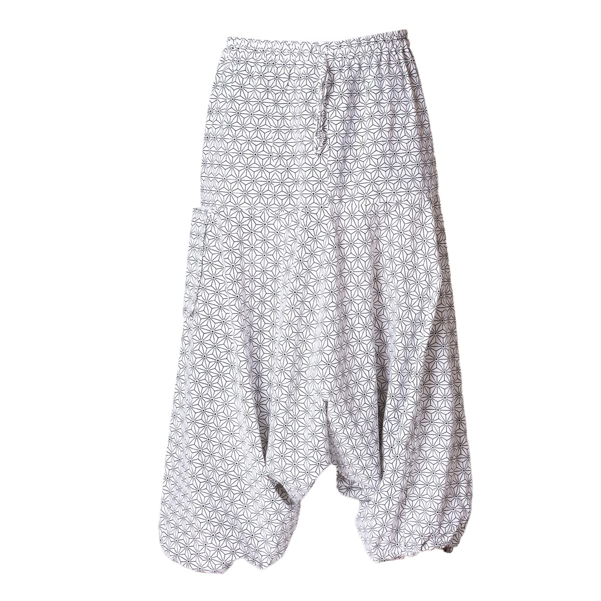 PANASIAM Aladin Pants 'geometrix', Asanoha White, L