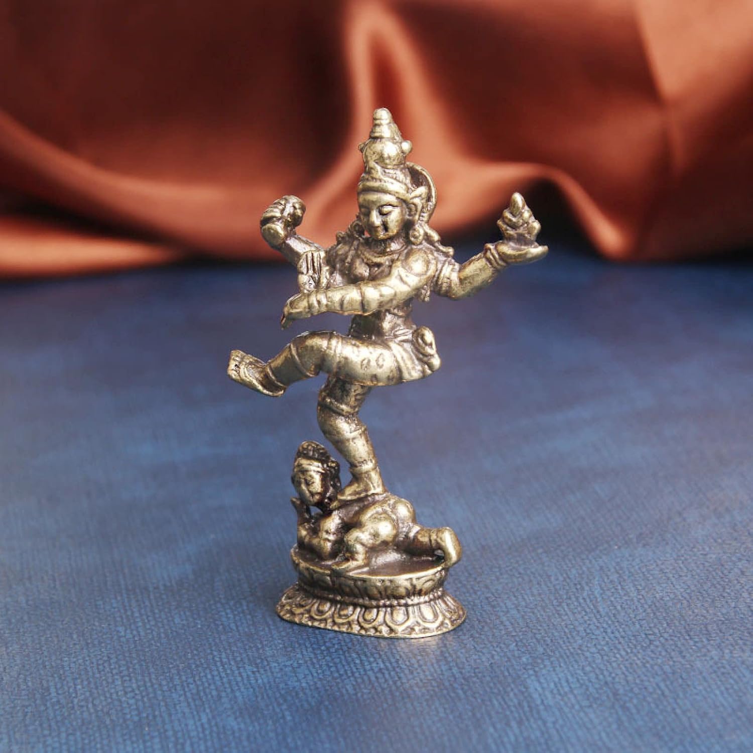 YATUOPNG Home Accessories Ornaments-Brass Nepalese Tibetan Buddhism Four-Armed Buddha Desktop Ornament Retro Decoration Crafts Religion