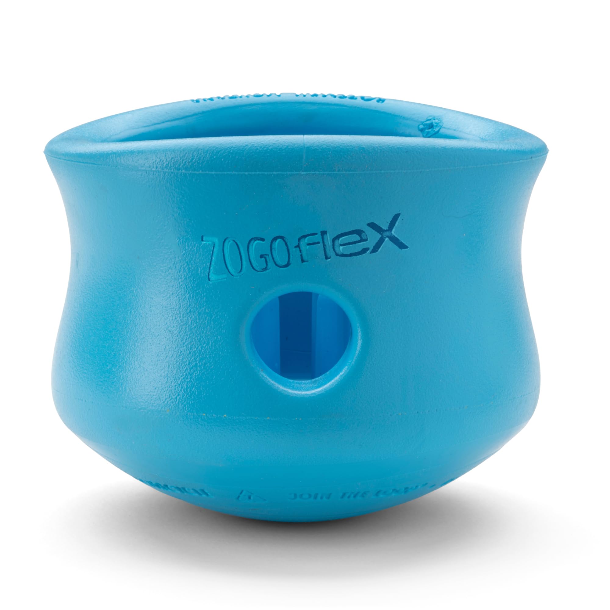 WEST PAW Zogoflex Toppl Treat Dispensing Dog Toy Puzzle - Giocattoli interattivi da masticare per cani - Giocattolo per cani per masticatori moderati, recupero, cattura - Contiene crocchette,