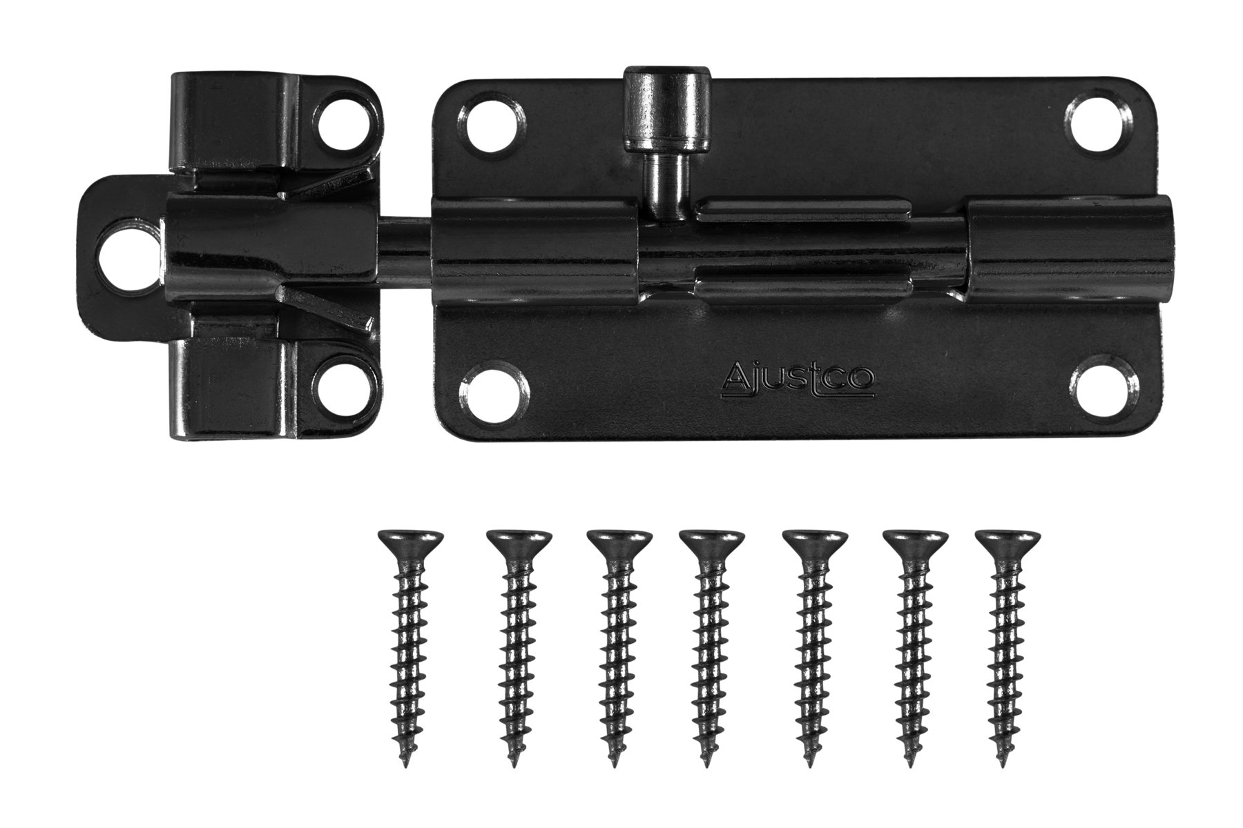 AjustLock 4 Inch Barrel Bolt Lock (Zinc Black)