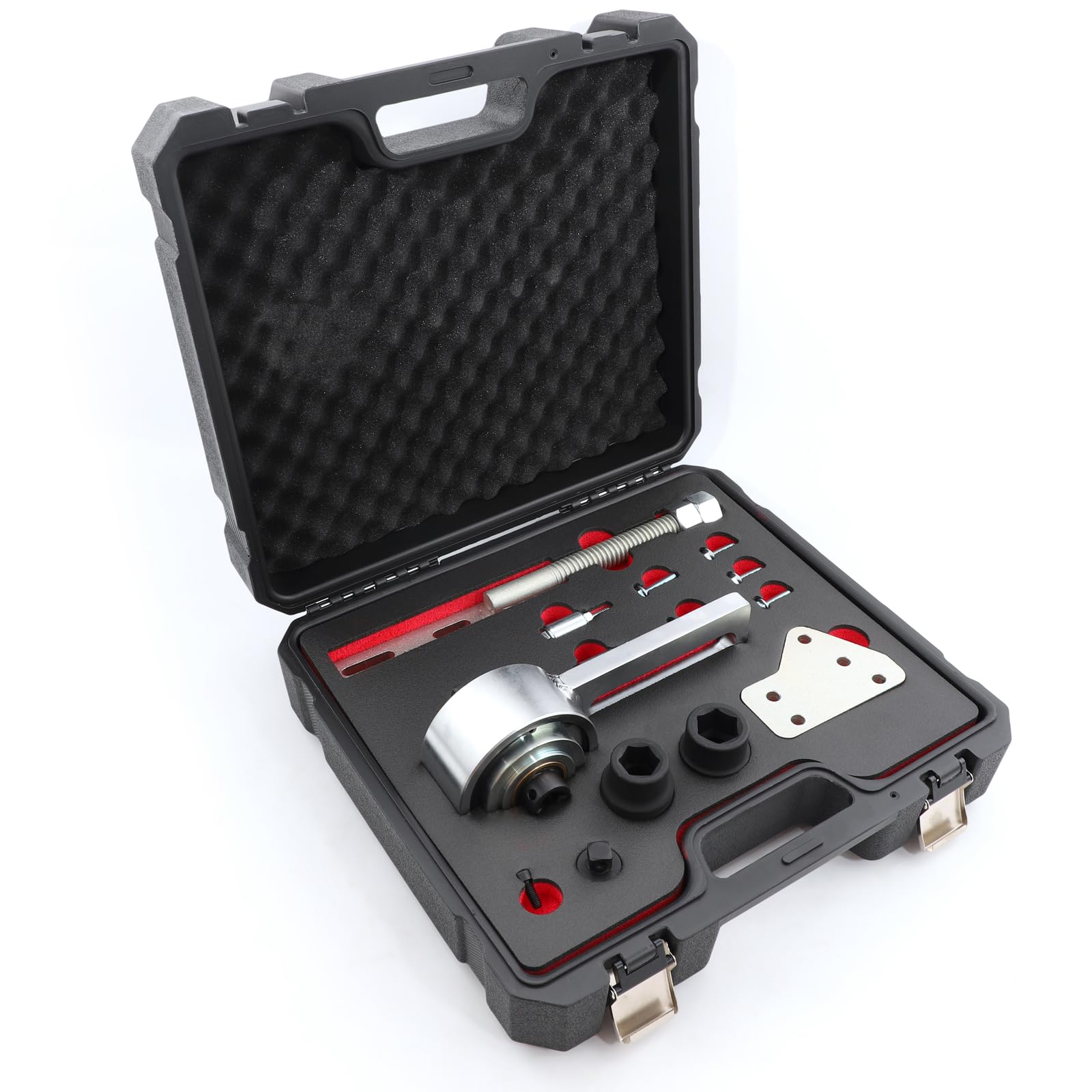 Juego de 14 Multiplicadores de par compatible con Ford 1.0 2.0 EcoBoost Duratec Motores, Amplificador de par de Torsión 1:5, Herramienta para Desmontar la polea del cigüeñal 303-1611 303-1611-01