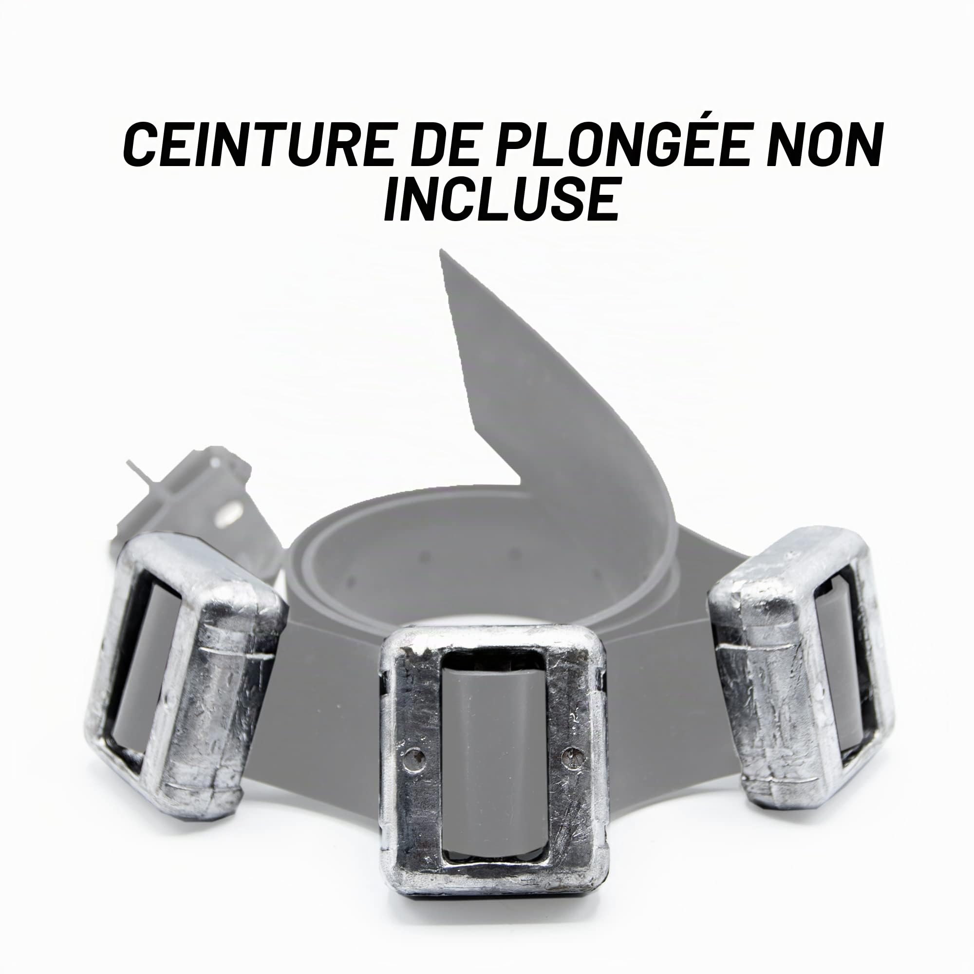 NAMAKA® Plomb sous ballast pour Plongée de 1 kg - de 1 à 6 pièces dans une seule boîte.