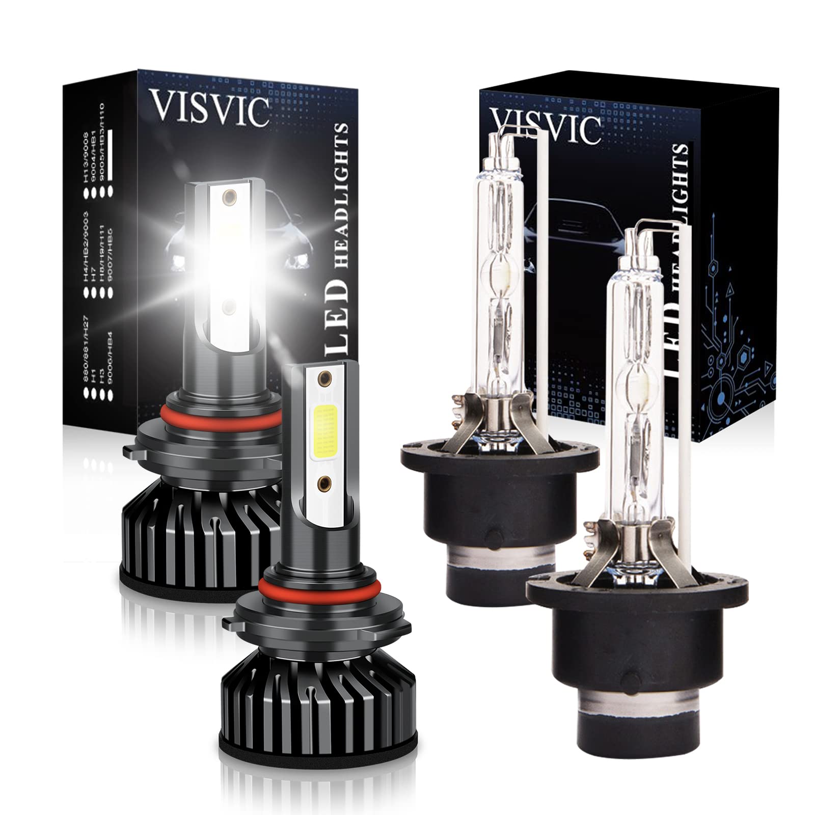 Super Bright 9005 D2S H11 LED Bulbs For Acura MDX – 6500K White, 35000LM, Plug & Play