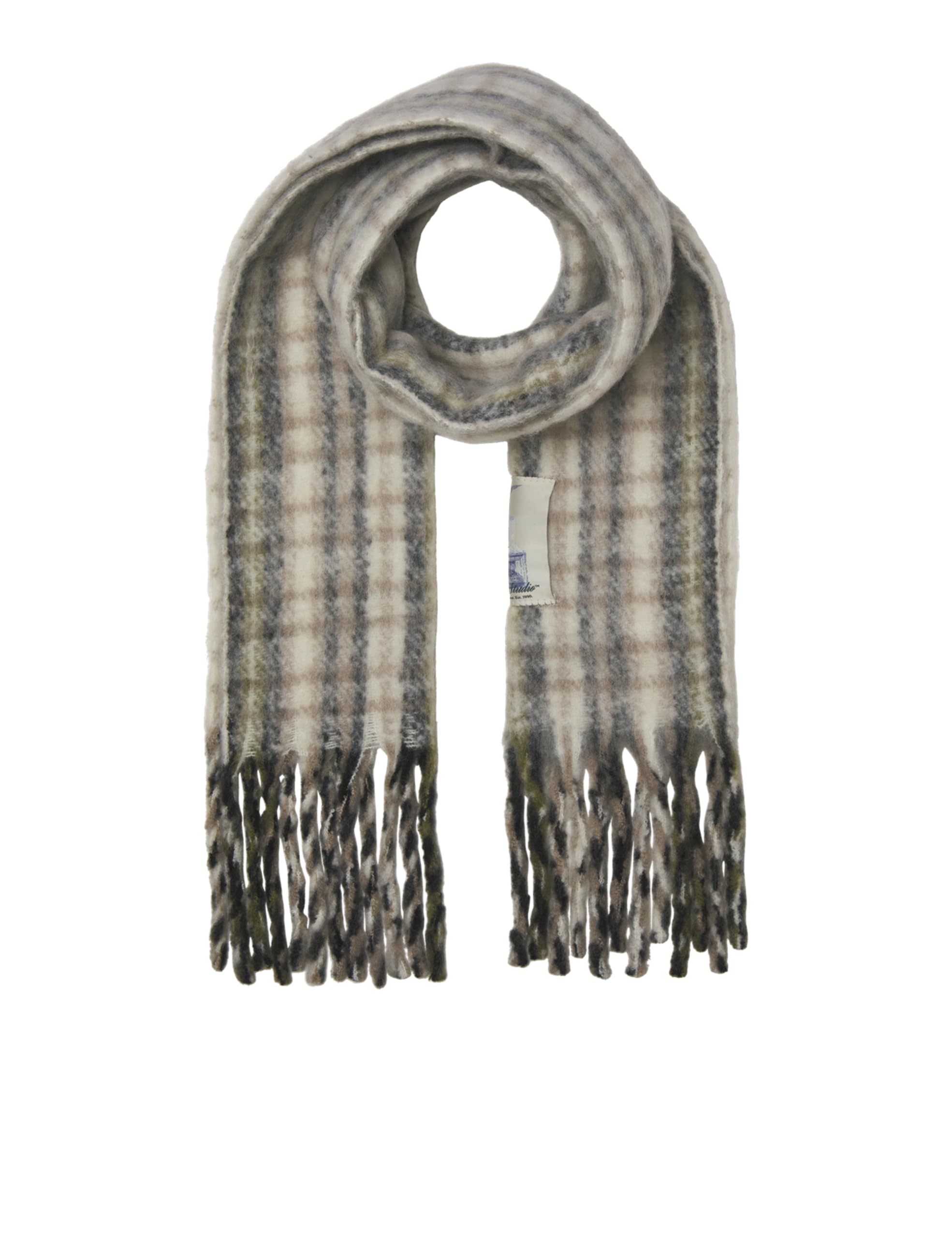 JACK & JONES Jacnorrebro Chunky Scarf, Antique White, one_Size
