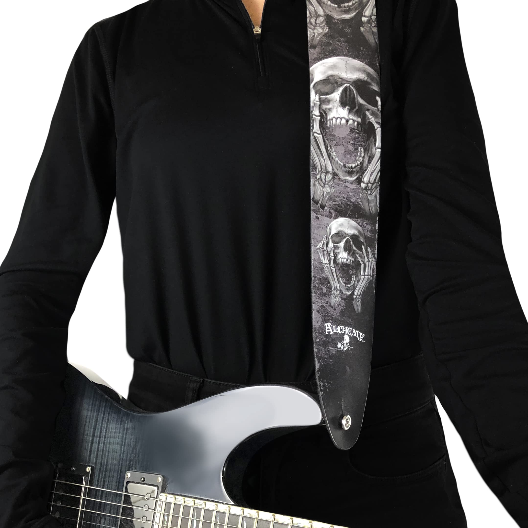 P Perri's Leathers Ltd. Unisex - Adult Modern Guitar Strap For Acoustic/Bass/Electric Guitars