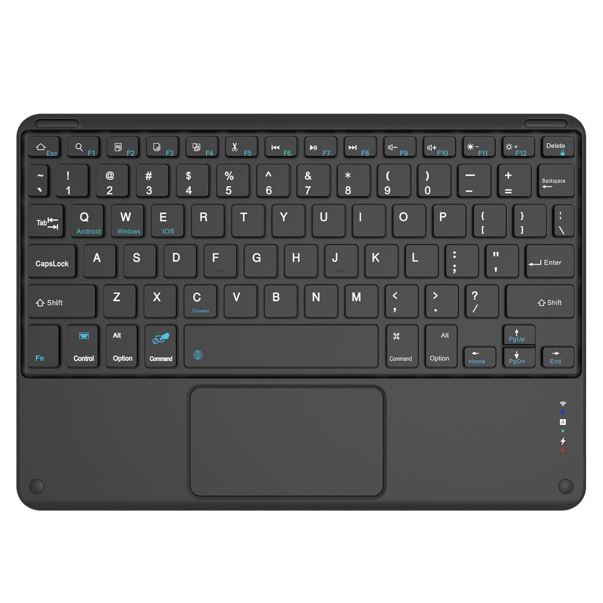 Amazon.co.jp: ワイヤレスキーボード タッチパッド一体型 Bluetooth