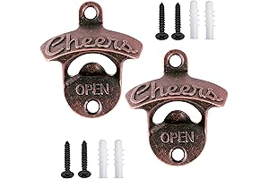 Retro Outdoor Bottle Opener, Pack of 2 Wall Mounted Bottle Openers with...