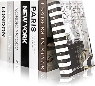 7 Pcs Decorative Books,Foldable Coffee Table Books Fake Books Ornaments for Shelves,Faux Books for Home Decor Coffee Table Decor Bookshelf Decor