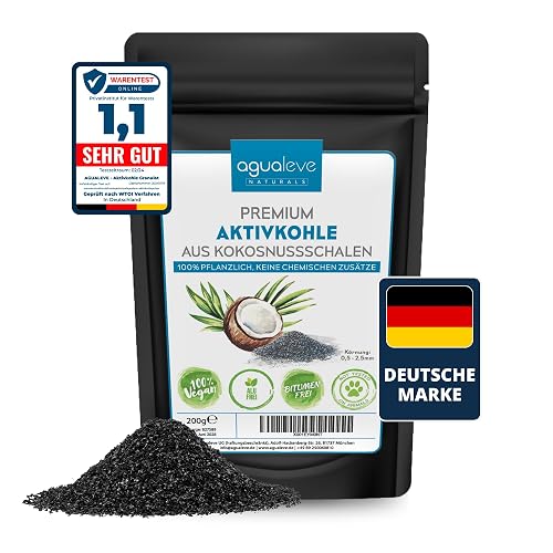 AGUALEVE Carbón activo prémium de 200 g