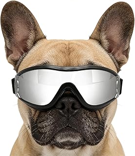 Dog Sunglasses | Shock Proof Wind-Proof Pet Eyewear,Pet Glasses - for Small Medium Large Puppy Home Indoor Outdoor Camping