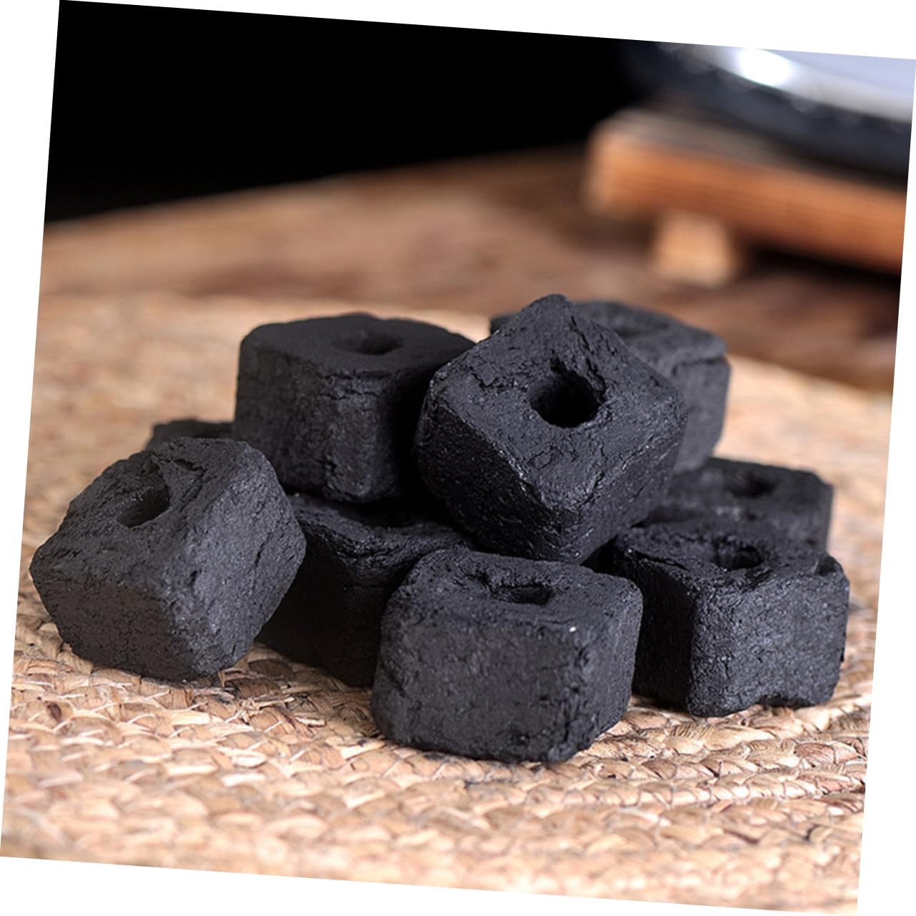 GALPADA Lightweight Bamboo Charcoal Fire Tablets Easy to Use for Camping Grill Stove and Household Fire for Outdoor Lovers