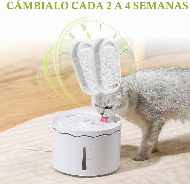 Foto 4 de 7 de Filtros de Fuente para Gatos, 24 Piezas Filtros Fuente Gatos