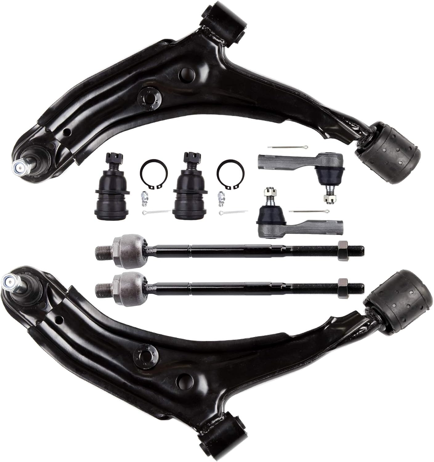 ASAPE Front Control Arm And Ball Joint Tie Rod Suspension Kit Replacement for 1991-1994 for Nissan Sentra - 8PCS Set