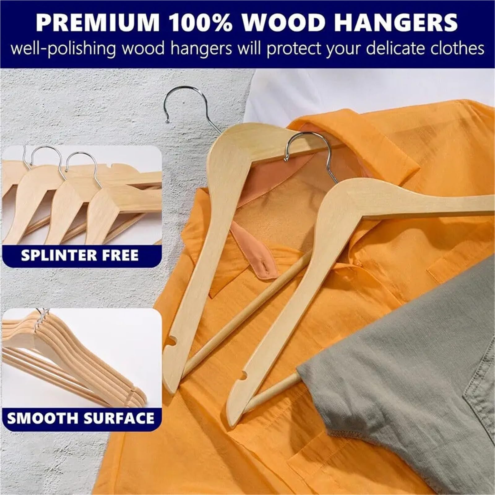 Kleiderbügel Kleiderbügel Aus Holz, 30 Stück, Anzug, Kleidungsstücke, Kleidung, Holzbügel, Hosenbügel-Set