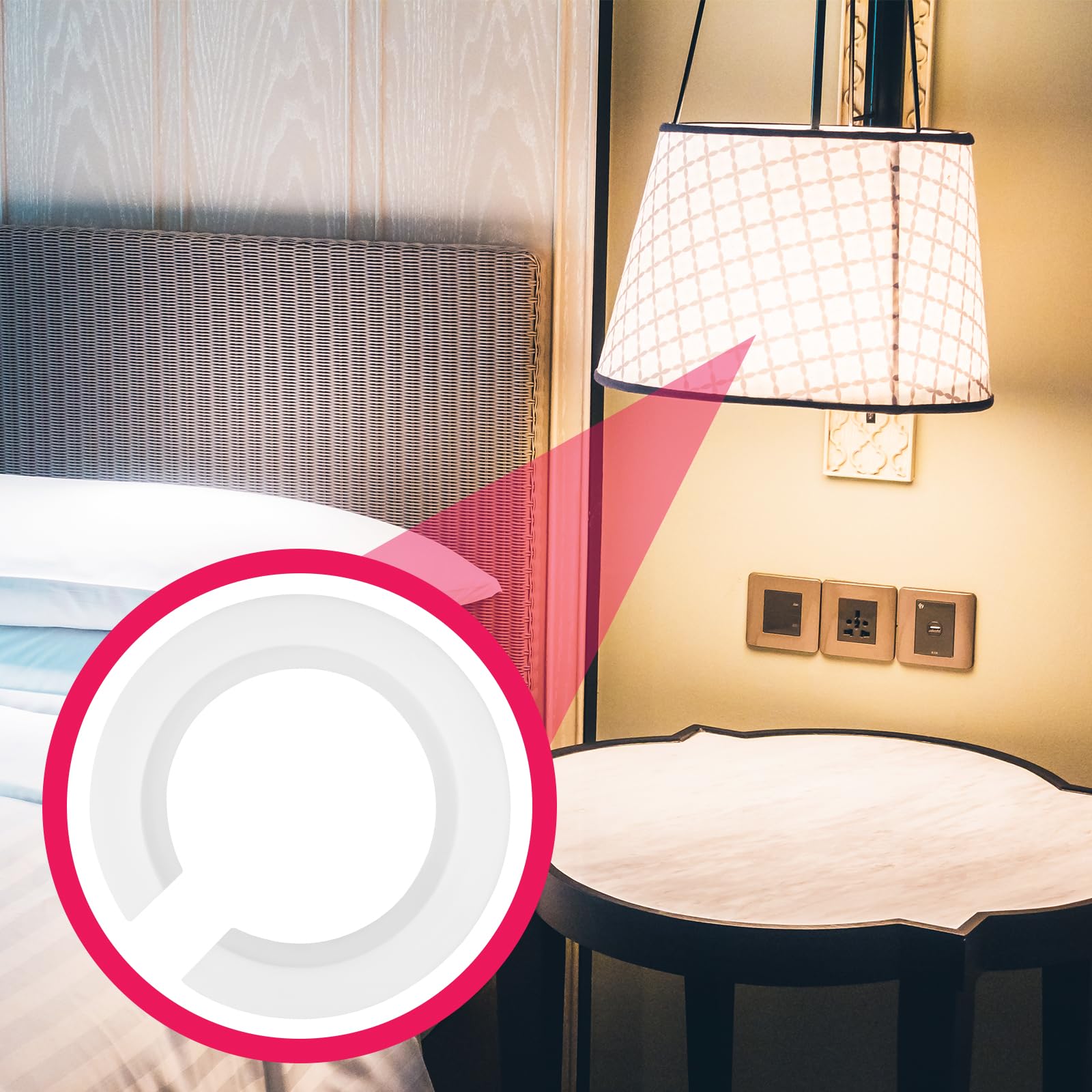 Adattatore Da E27 A E14 - 4 Pezzi Per Paralumi, Anello Riduttore 42mm A 29mm - Foto 5