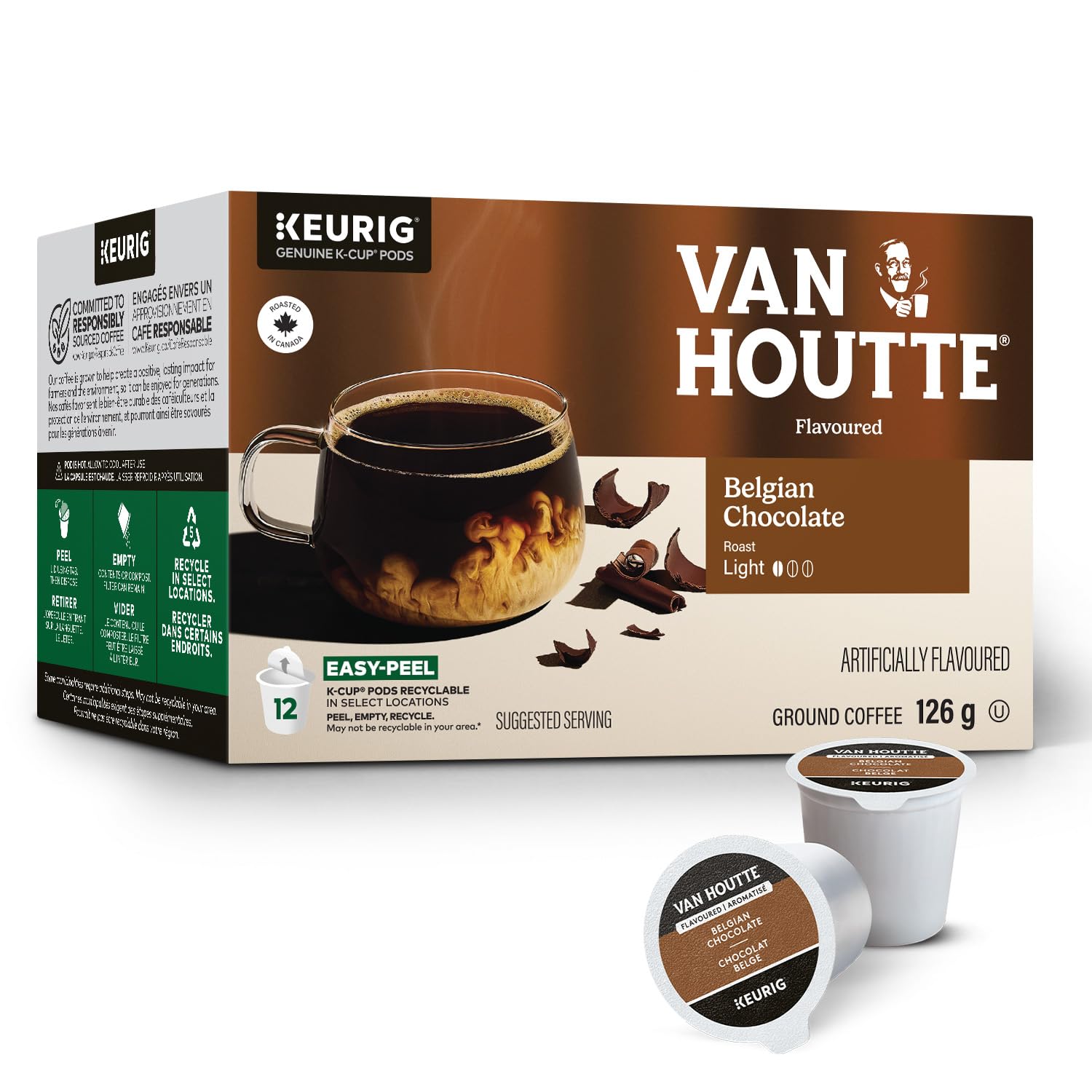 Van Houtte Belgian Chocolate K-Cup Coffee Pods