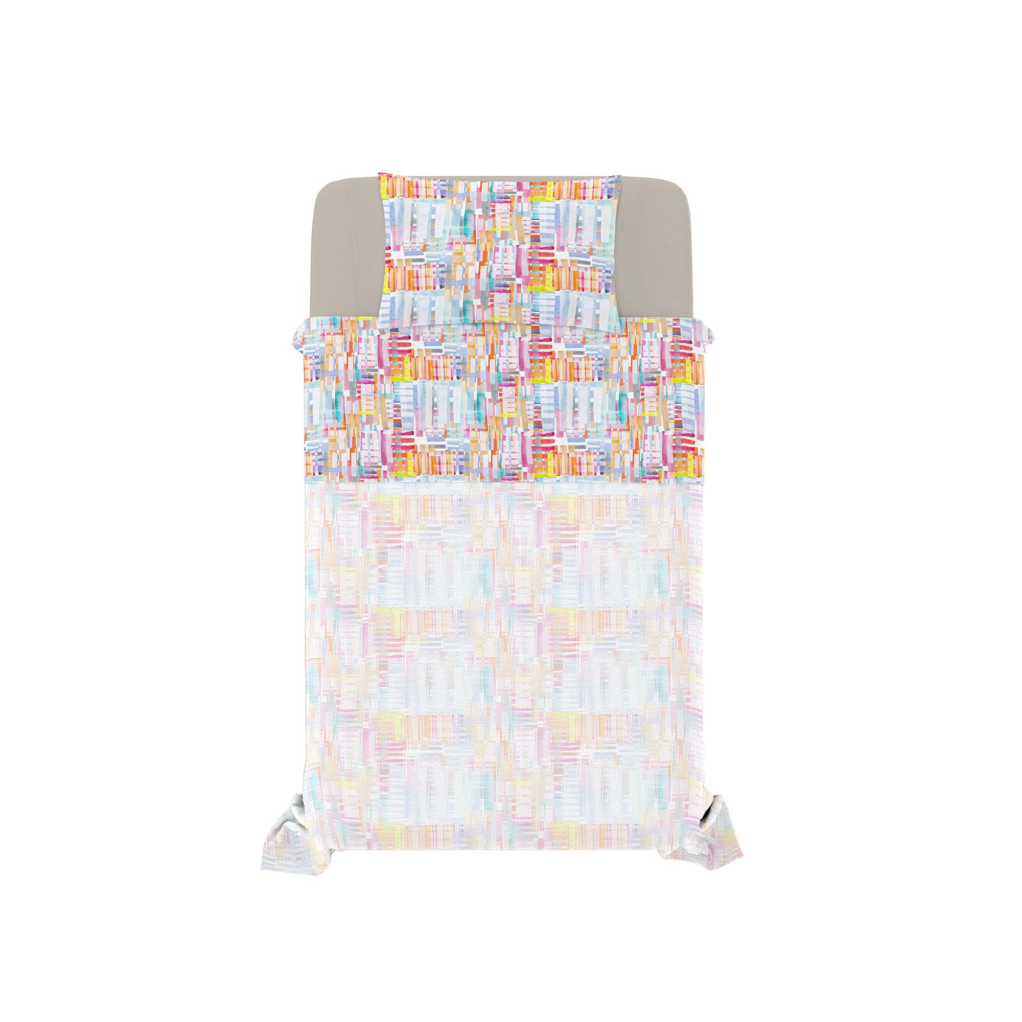 Francis Fashion Bed Sheet Set, Made in Italy, Soft Microfibre Bed Set, Bottom Sheet with Corners - Image 2