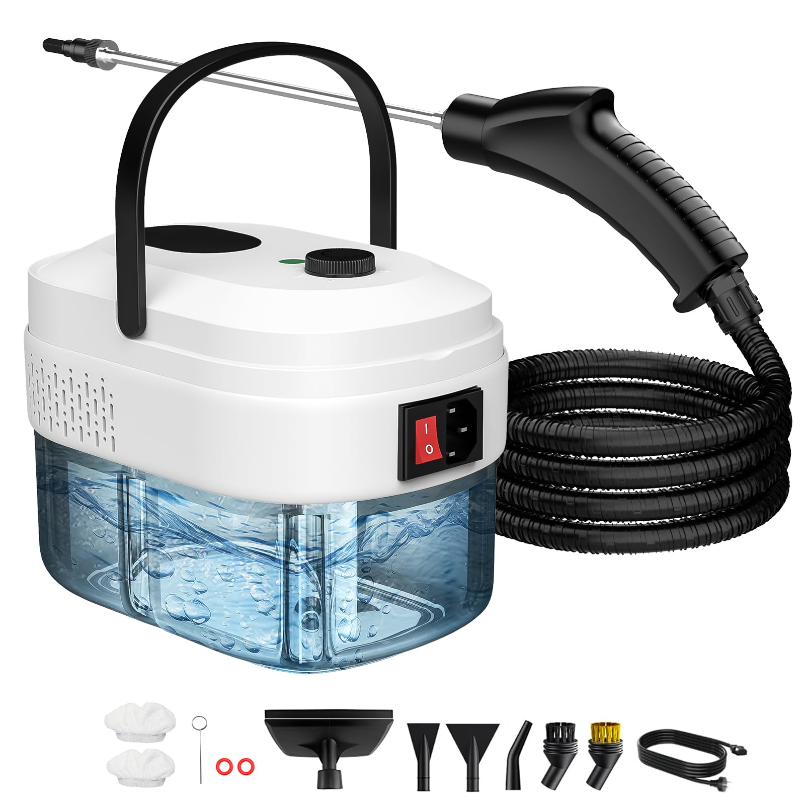 Granarbol Handheld Steam Cleaner 3 Adjustable Steam Levels 1.4L 10s Heat-Up