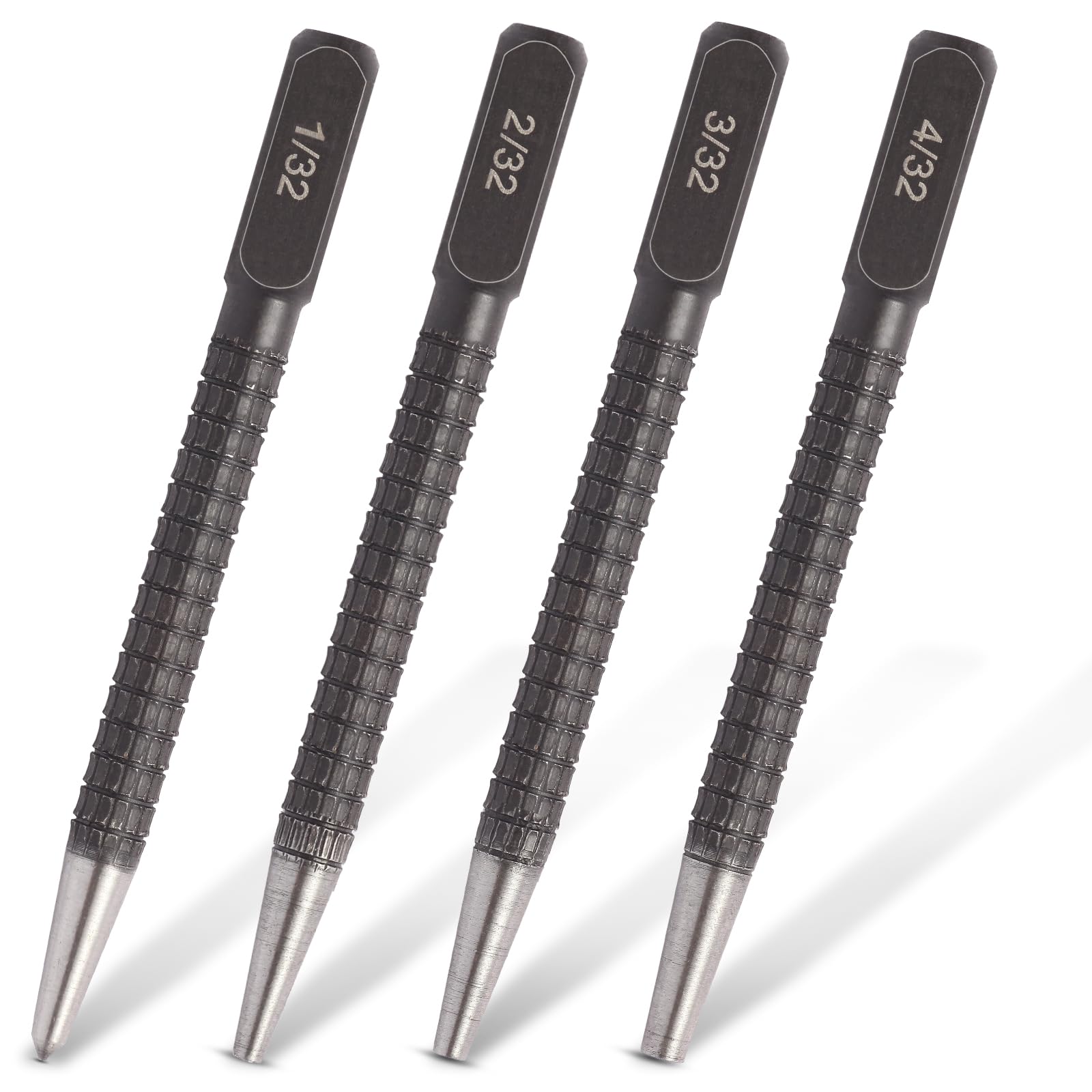 4-Piece Center Punch Set - Hardened Steel -1