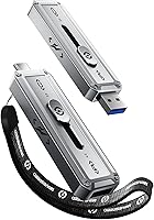 Vista 1 de MOVE SPEED Unidad USB de 2 TB, SSD portátil de transferencia confiable TLC de 2100 MB/s con USB 3.2 Gen2x2 + tipo C, unidad USB genial