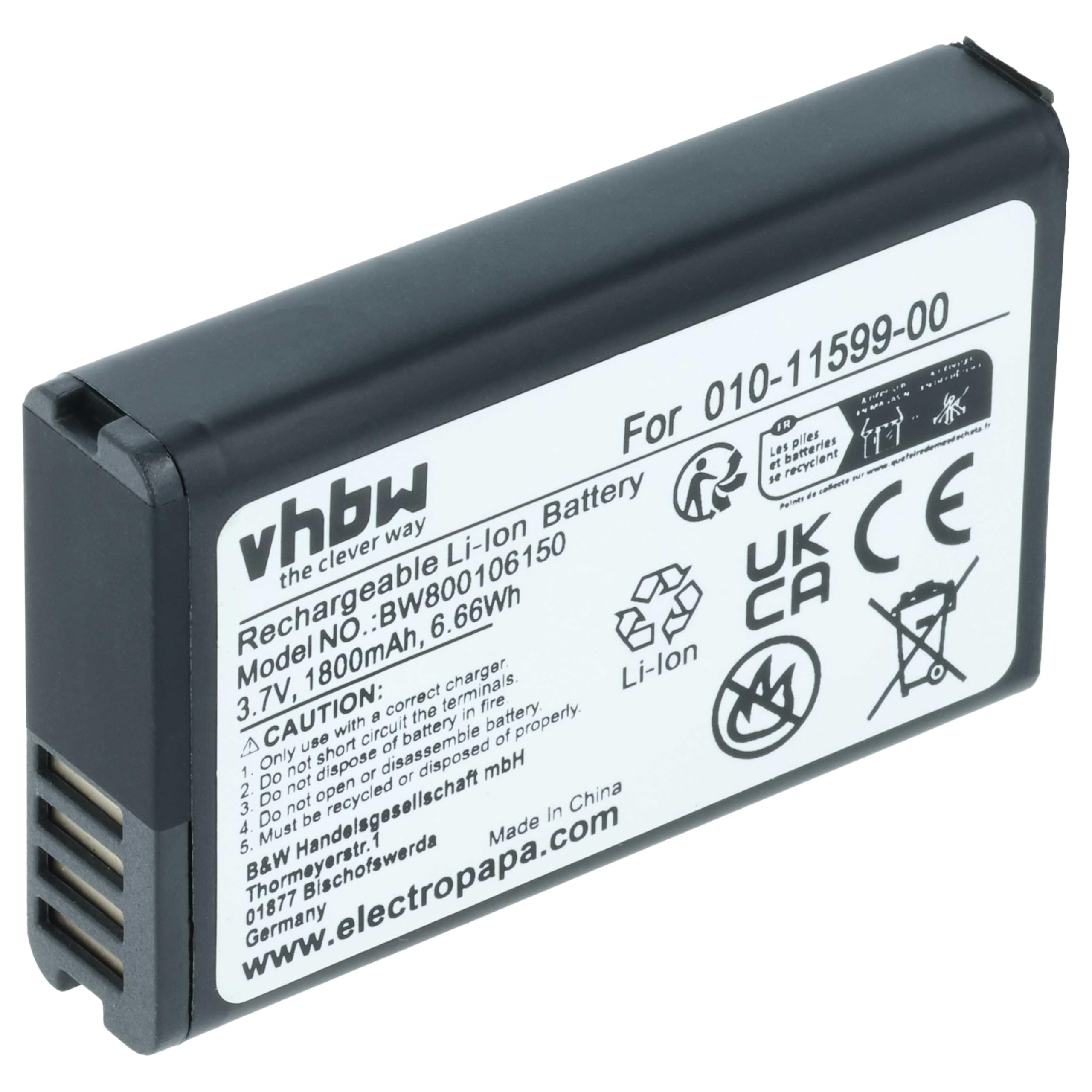 Vhbw Batteria Compatibile Per Becker B20, B10, Active.5 LMU E B60 (1250mAh Li-Poly)