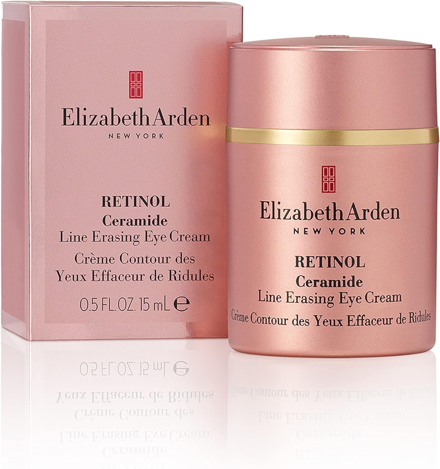 Elizabeth Arden - Retinol Ceramide, Tratamiento de Noche para Contorno de Ojos con Retinol y Ceramidas, Alisa e Ilumina, Mirada con Aspecto Más Joven, Crema Ligera, para Todo Tipo de Piel - 15 ml