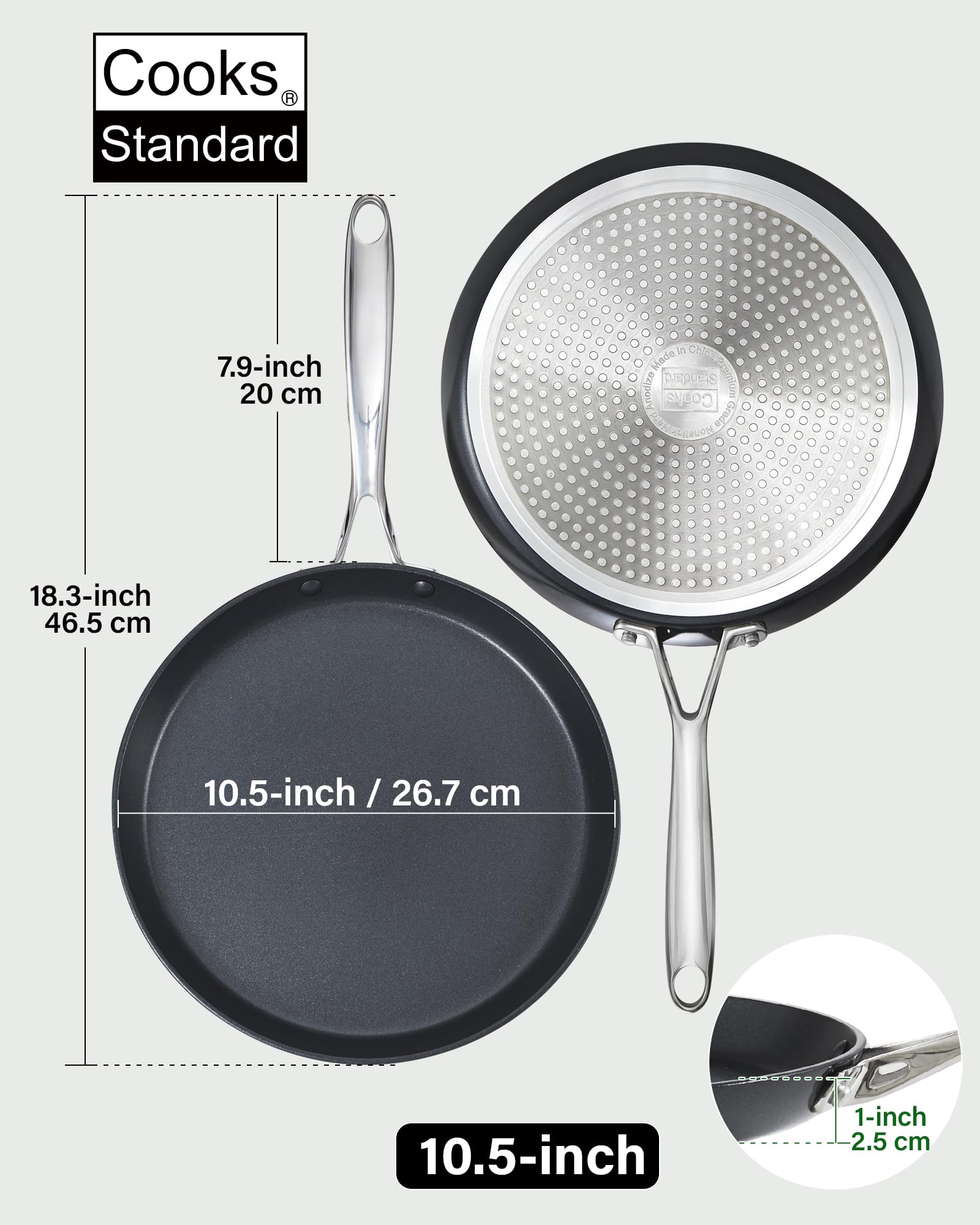 Cooks Standard Crepe Pan - Nonstick & Durable -3