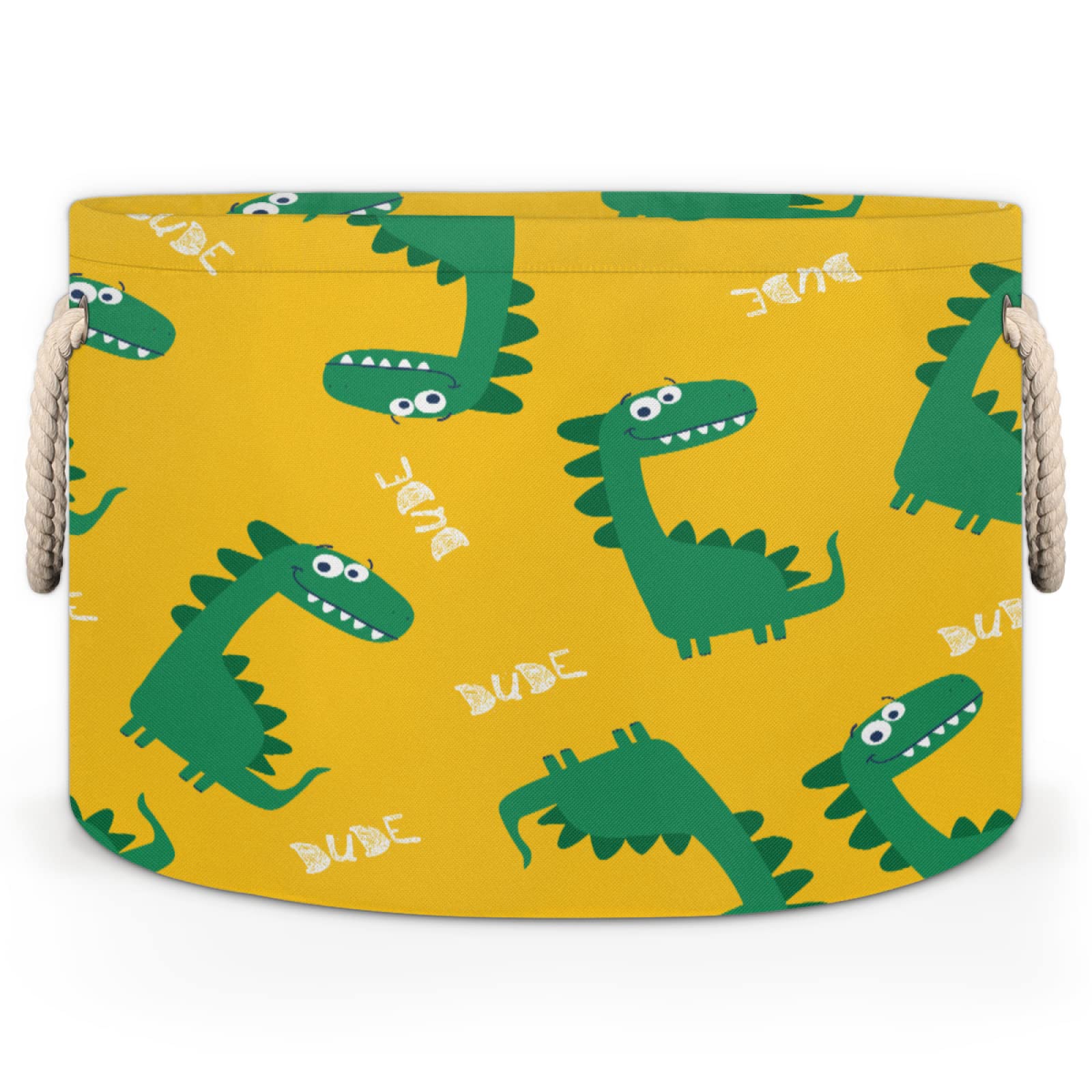 Grand Panier à Linge Pliable En Tissu Avec Poignées Bleu Alpaga[1016