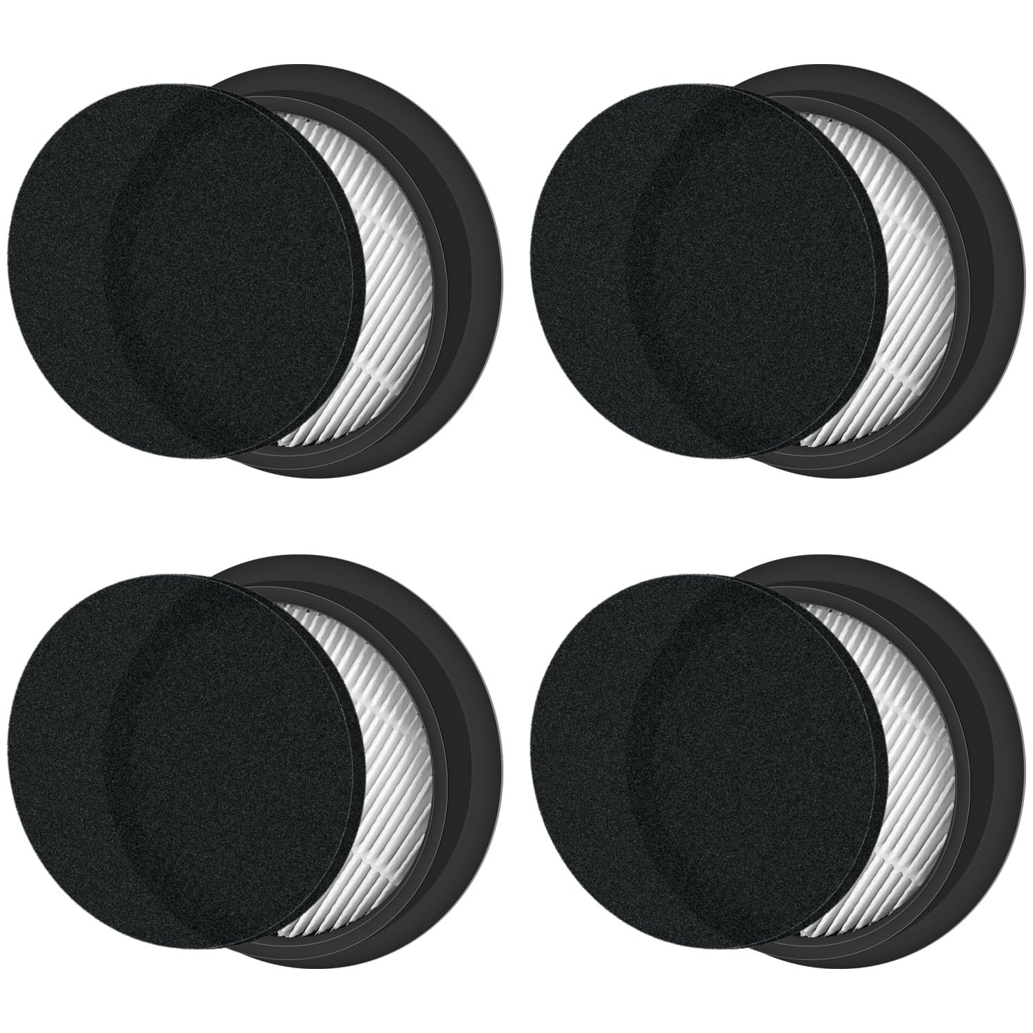 Kit Filtri HEPA H13 E Spugne Per SMOTURE VAC01/VAC02/VC70 E Ozeeco EC01 – 4 Pezzi Lavabili E Riutilizzabili, Efficienza 99,97%