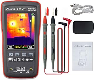 Abestop 2 in 1 Thermal Imager & Digital Multimeter Tester with 10,800 Pixels 20Hz Image Capture Frequency Thermal Imagers 4,000 Counts Display Multimeter Function