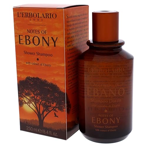 Miniatura 4 de L'Erbolario Notes Of Ebony Shower Shampoo - Práctico limpiador para cuerpo y cabello - Restaura el vigor y el tono - Energiza y conserva la