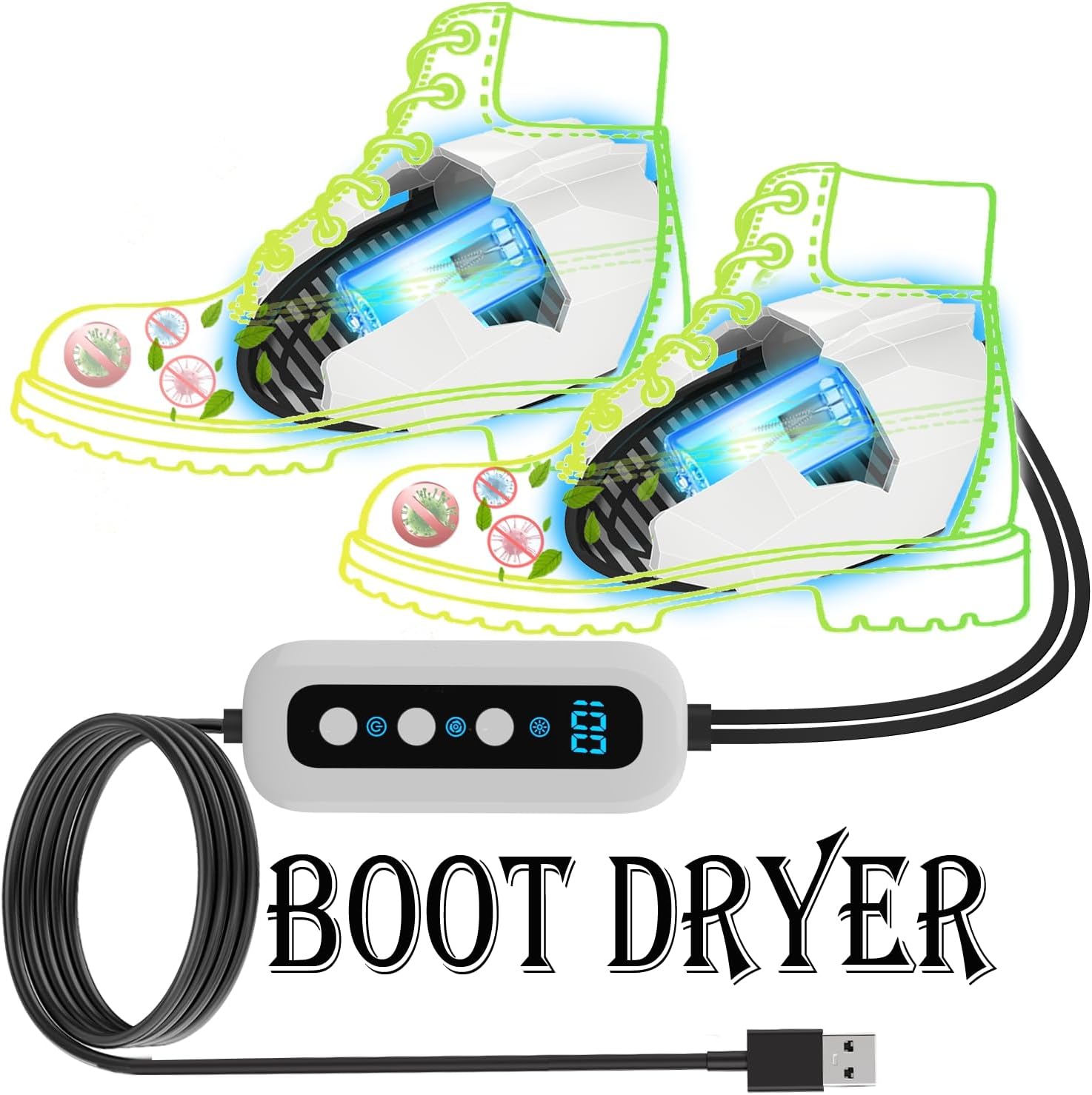 ZIBEI Boot Dryer for Work Boots Shoe Dryers for Sneakers Suitable for Outdoor