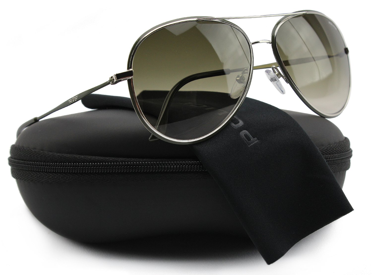 Police S8299M Glory Sunglasses Silver/Green w/Green Gradient (0523) 8299 0523 58mm Authentic
