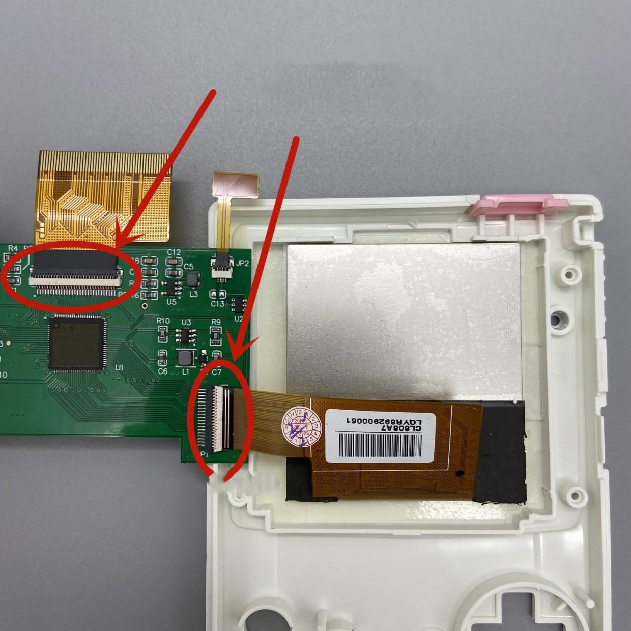 CHICHIYANG Plug and Use LCD retroilluminato con 5 livelli di regolazione della luminosità per Nintendo Game Boy Color GBC