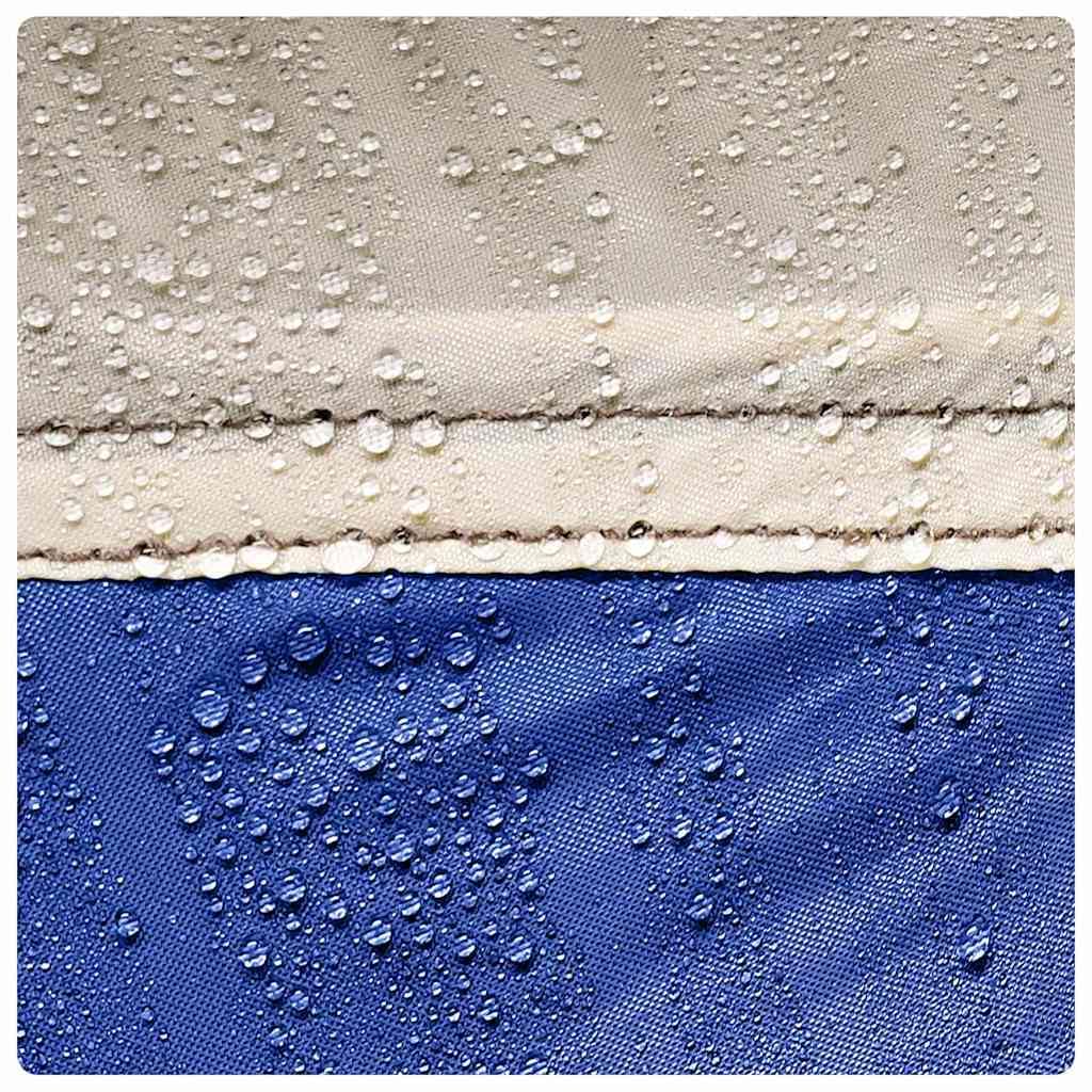 Partyzelt Azurblau Wasserdicht aus Polyester mit PU-Beschichtung 525x525x, Fiberglasgestänge, mit Heringen und Abspannseilen, ideal für Familie Camping, Outdoor Festival