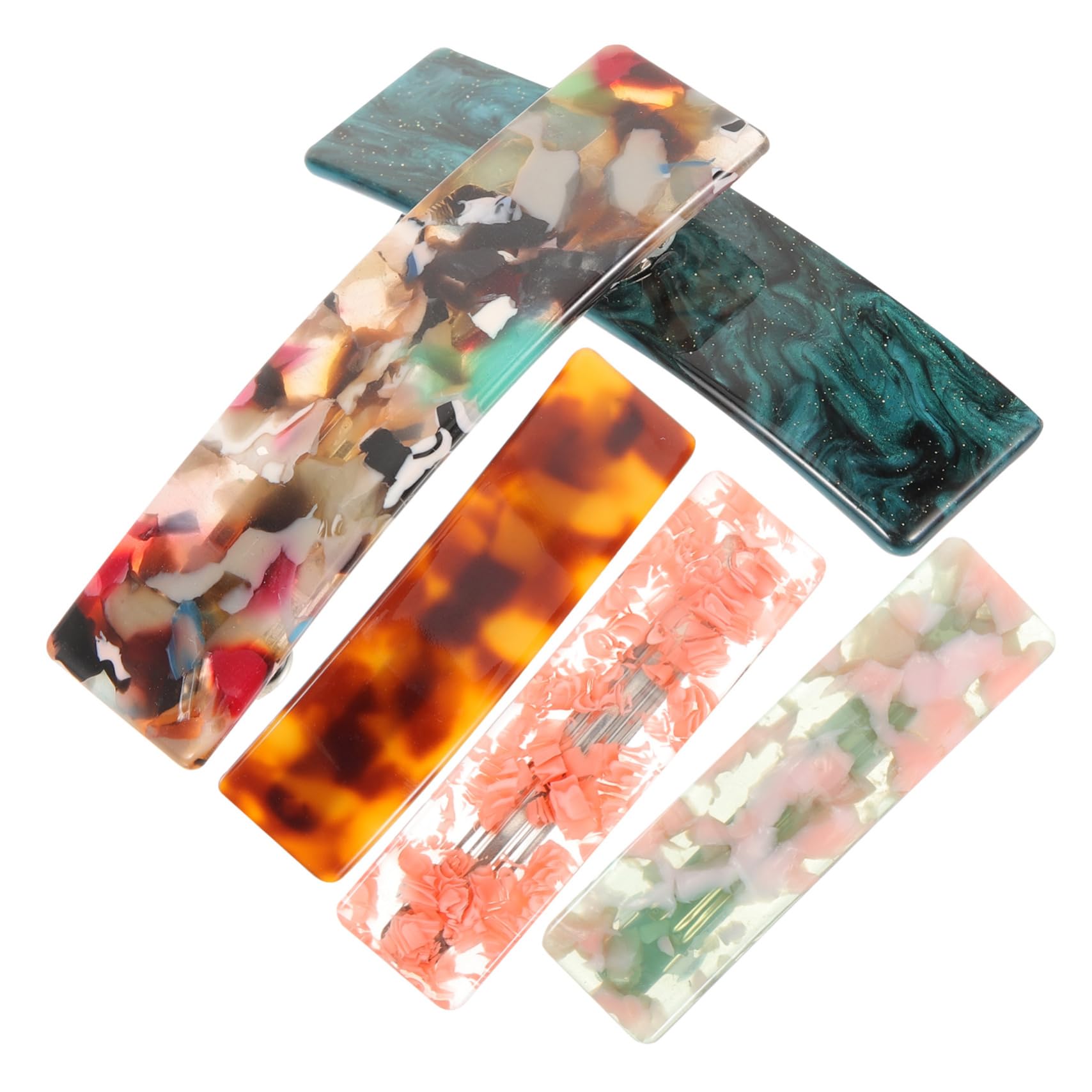 FRCOLOR 20 Piezas pasadores de pelo para mujeres de pelo grueso hair clips horquillas moño pinzas de garra pinzas para el cabello para el cabello con pasador francés clips de garra