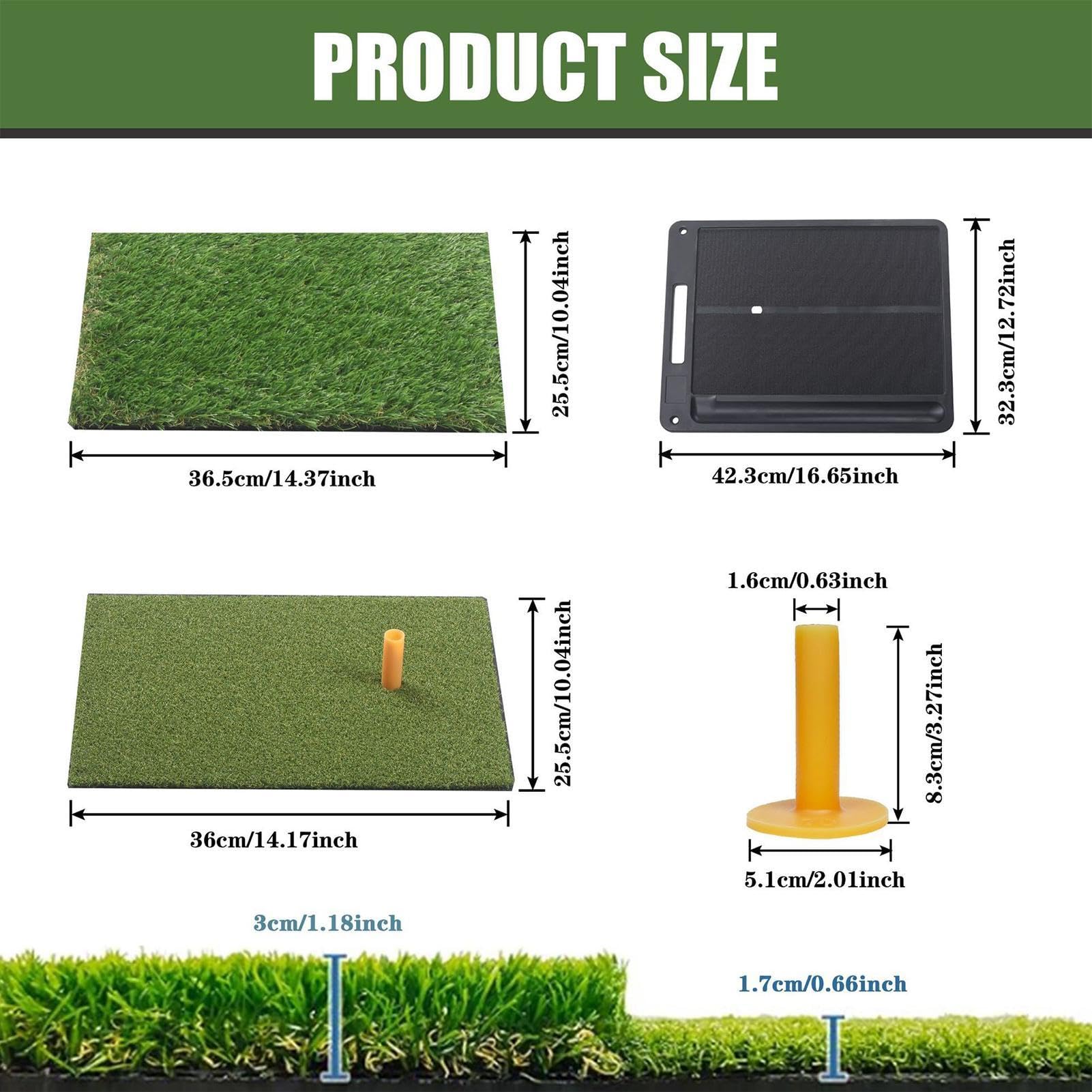 Alfombrilla de Golf para Entrenamiento Antideslizante Ayuda Para Putt Y