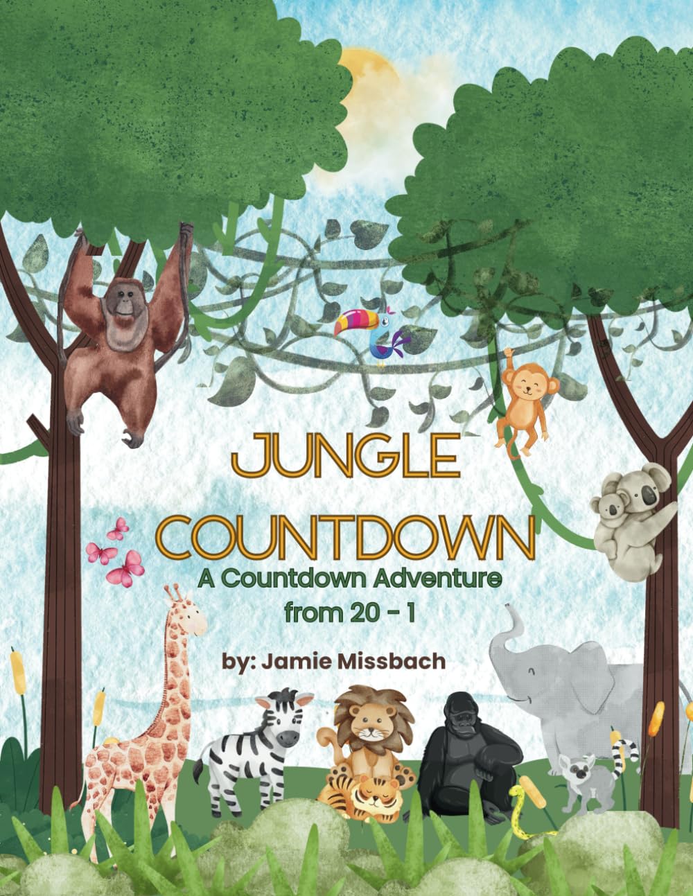 Jungle Countdown: Count down from 20 - 1 with jungle and safari animals
