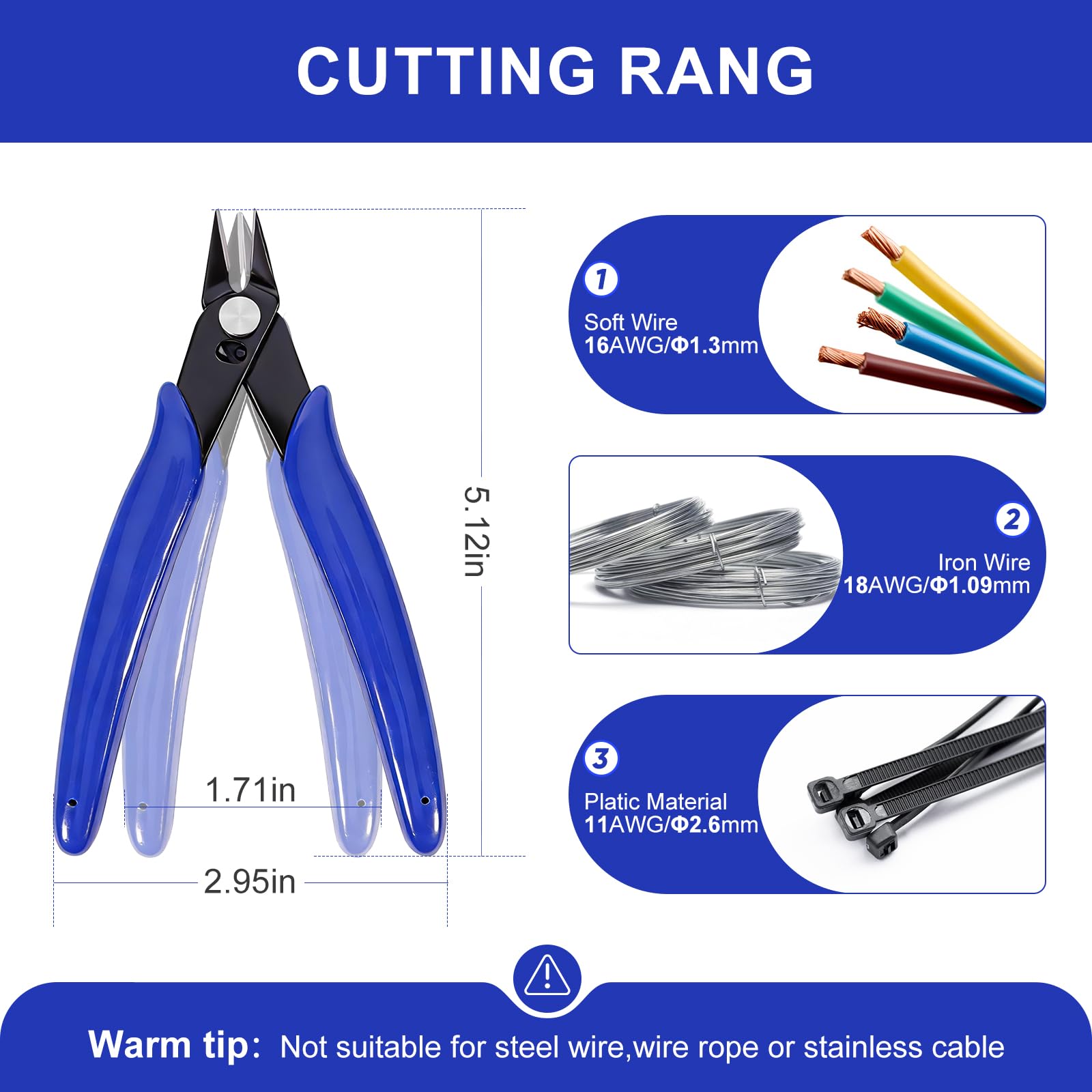 Aruizun Wire Cutters Set - 2 Pack Precision Cutters -6