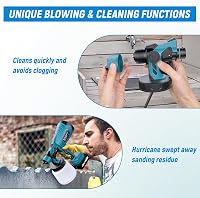 GGiking Makita 18V Akkus Festékszóró Rendszer Kerítéshez és Teraszhoz, 3 Spray Minta - Blue for Makita 18V battery 4