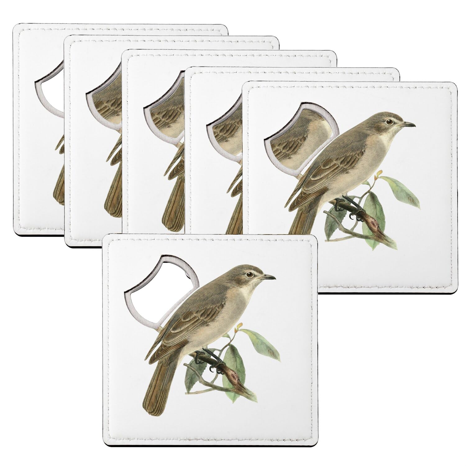 Sous-verre décapsuleur oiseau faune rétro pour des apéritifs conviviaux et une table élégante