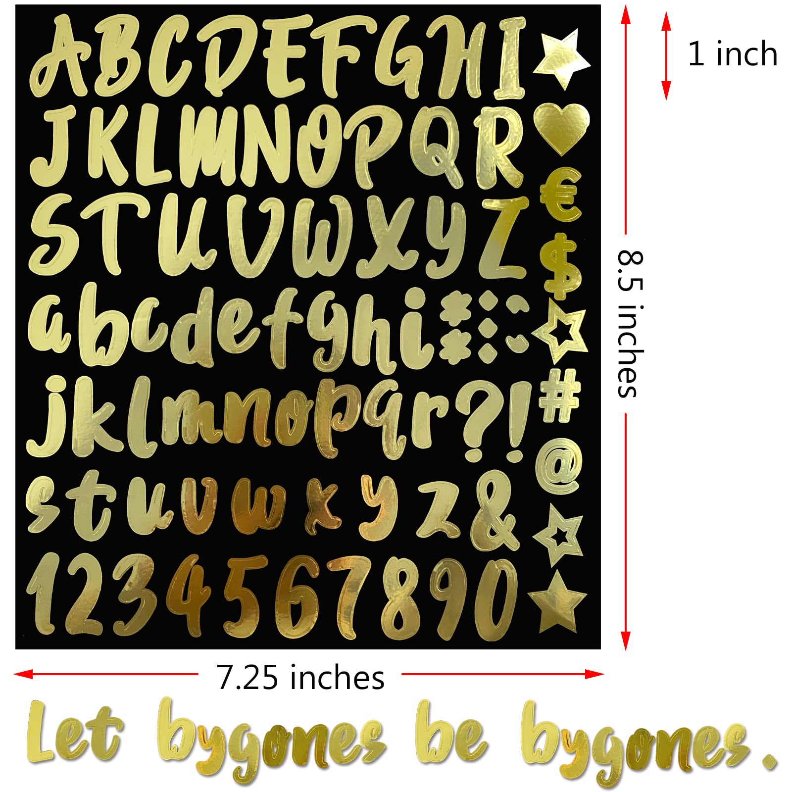 Snapklik.com : 810 Pieces 10 Sheets Self-Adhesive Vinyl Letters Numbers ...