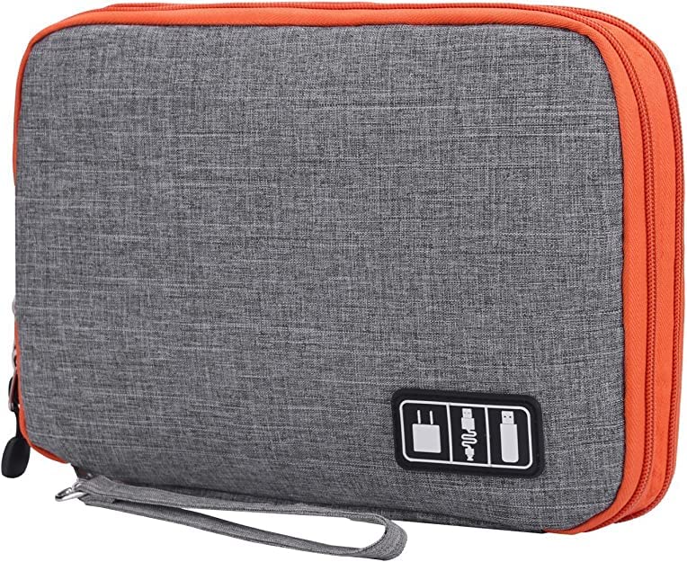 COSKIRA Electronic Bag Universal Electronic Storage Bag Portable Organiser Travel Large with Double Layer for Accessory Cables/USB/Memory Card/SD Cards/iPad/Chargers/Tablet/Phone/Power Bank-image-20