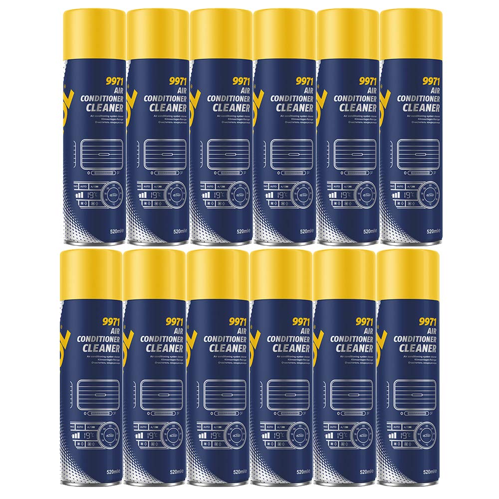 12 x MANNOL 520ml Klimaanlagen Reiniger Desinfektionsmittel