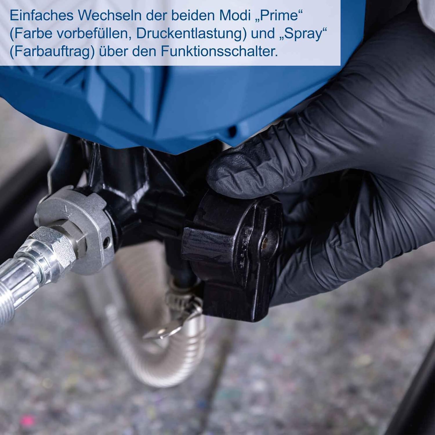 สวิตช์ฟังก์ชันสำหรับโหมดเตรียมพร้อมใช้งานและโหมดฉีดพ่น