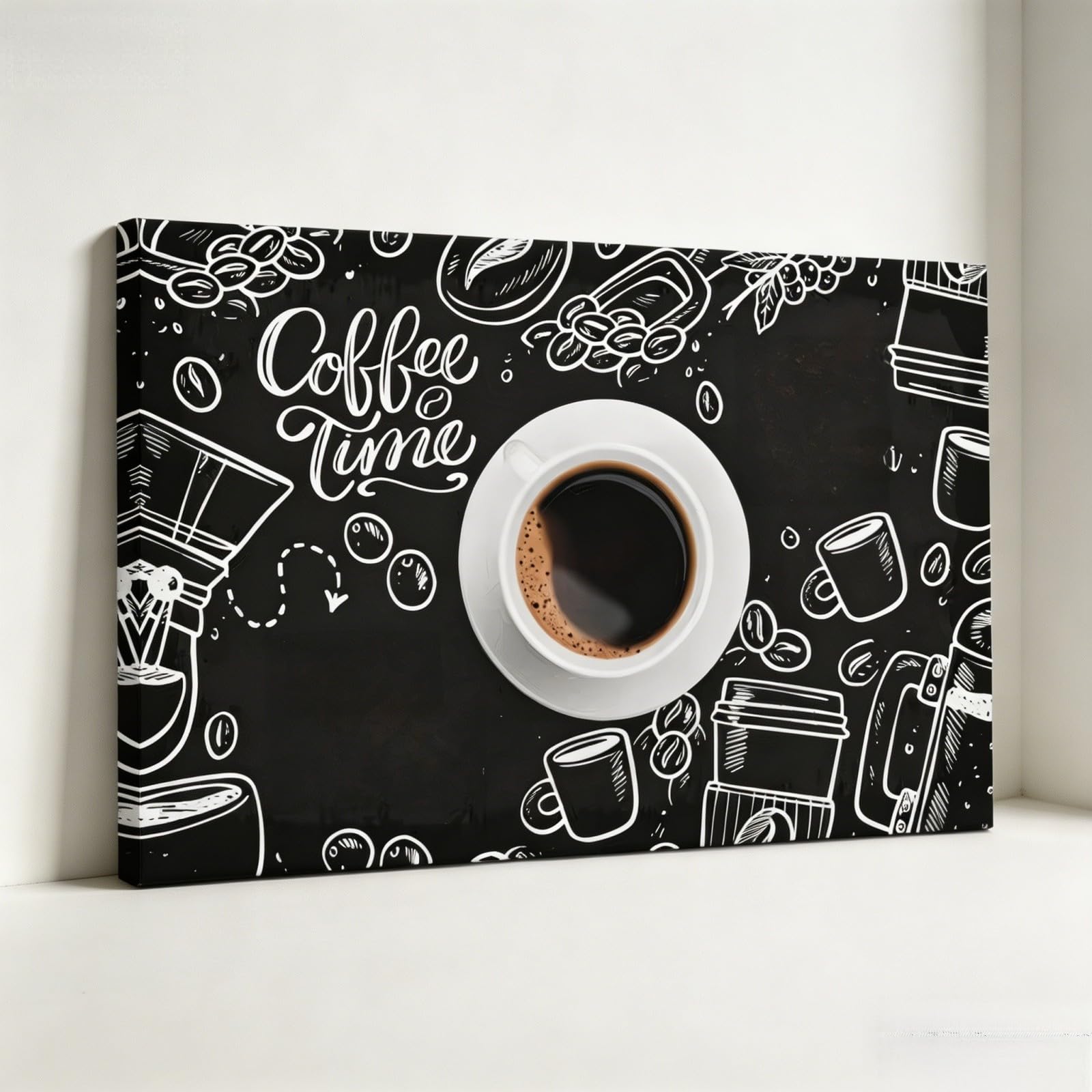 Tableau cuisine toile café pour personnaliser un mur vide - 8