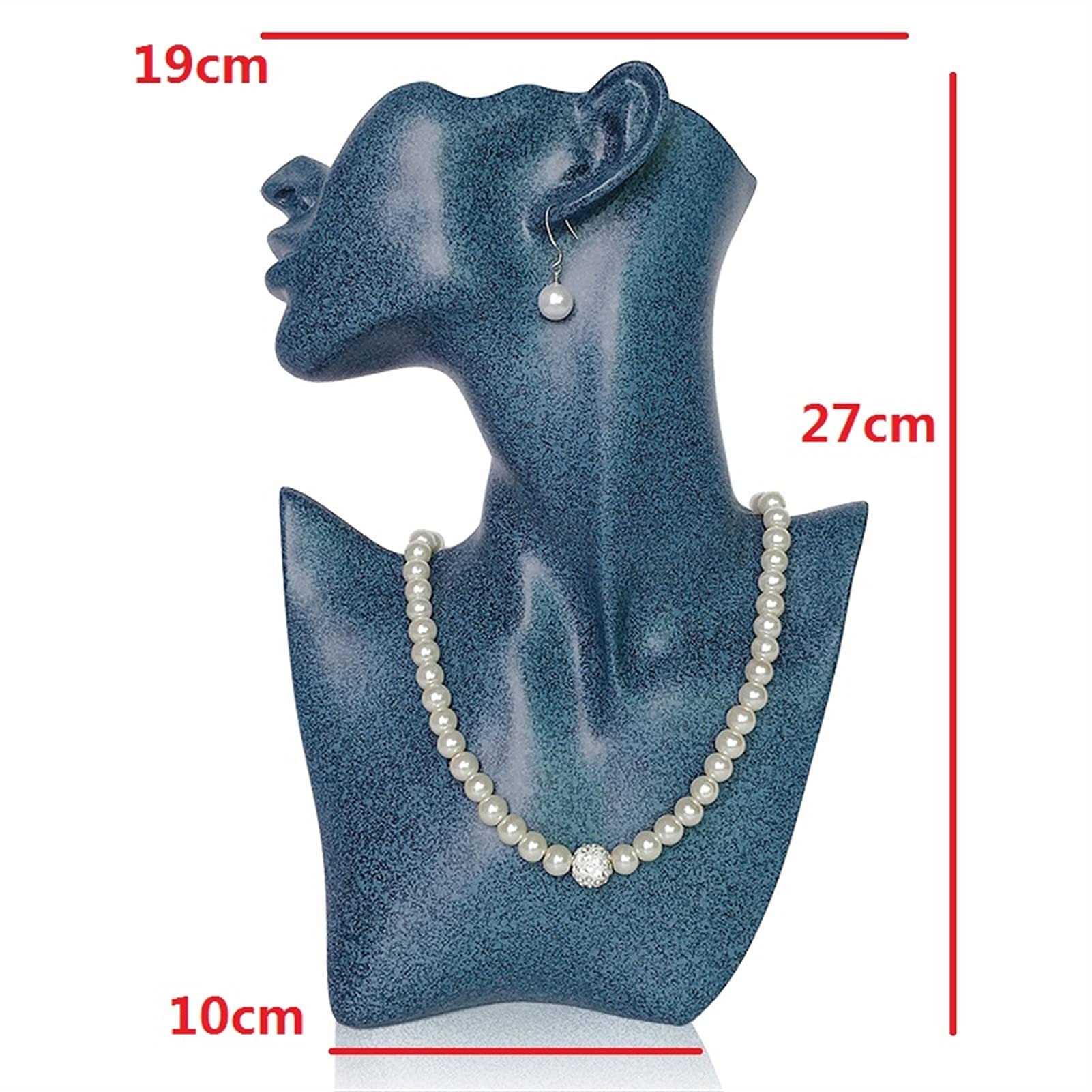 Honkenda Espositore Per Gioielli A Forma Di Manichino – Busto In Resina Per Collane E Orecchini