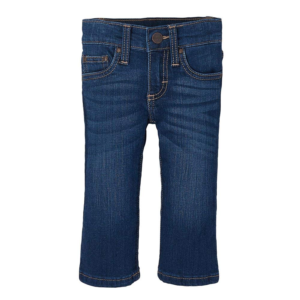 Wrangler Baby Girls Skinny Jean, Medium Blue, 24 Mo
