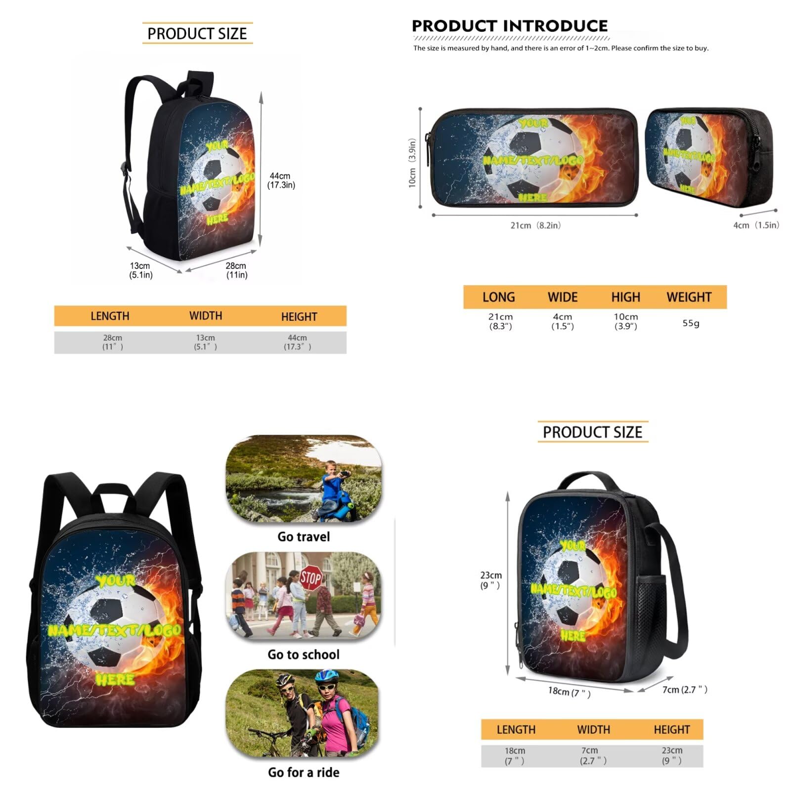 Biyejit Mochila para niños y adolescentes, mochila escolar 3 en 1
